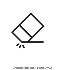 eraser icon design, vector eps10