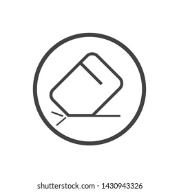 eraser icon design, vector eps10