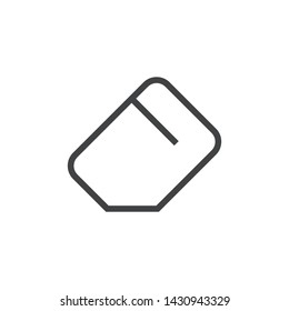eraser icon design, vector eps10