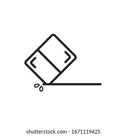 Eraser icon design vector illustration
