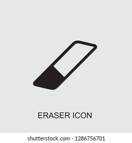 eraser icon . Editable filled eraser icon from education. Trendy eraser icon for web and mobile.