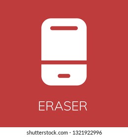  Eraser icon. Editable  Eraser icon for web or mobile.