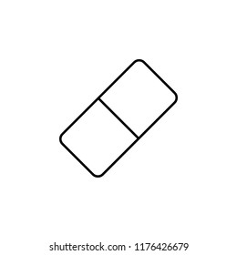 eraser icon. Element of education for mobile concept and web apps icon. Thin line icon for website design and development, app development. Premium icon