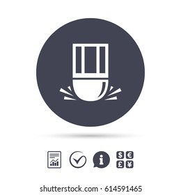 Eraser icon. Erase pencil line symbol. Correct or Edit drawing sign. Report document, information and check tick icons. Currency exchange. Vector