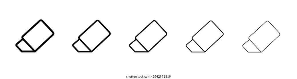 eraser icon Flat design on isolated background