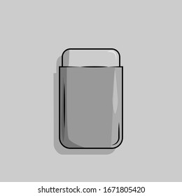 eraser icon. Flat illustration of eraser vector icon for web design