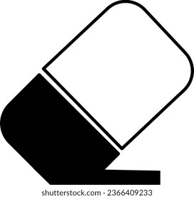 Eraser icon flat line style vector image