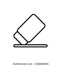Radiergummi Icon flach angesagte Styliste einfach