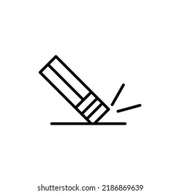 eraser icon flat style trendy stylist simple