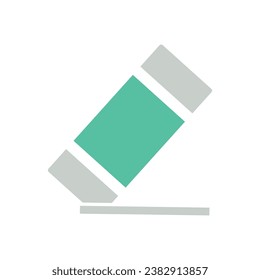 Eraser Icon. Eraser Flat Icon Symbol Vector Illustration