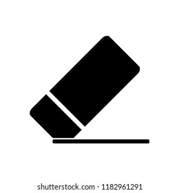 Eraser icon flat vector