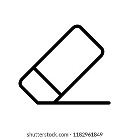 Eraser icon flat vector