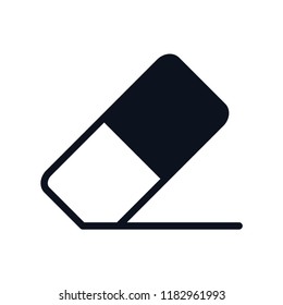 Eraser icon flat vector