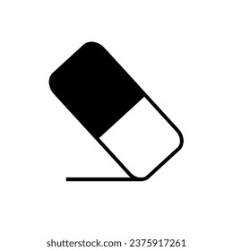 Eraser icon flat vector. Erase Element.