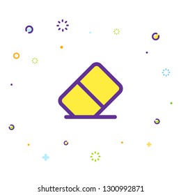 Eraser Icon Illustration