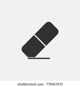 Eraser icon illustration isolated vector sign symbol