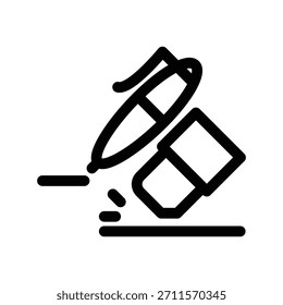Modelo de design de vetor de ilustração de ícone de borracha
