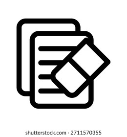 Eraser icon illustration vector design template