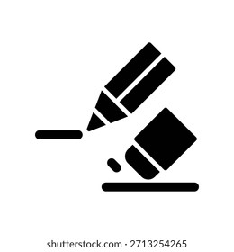Radiergummi-Symbol, Vektordesign-Vorlage