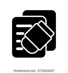 Radiergummi-Symbol, Vektordesign-Vorlage
