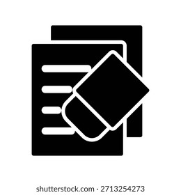 Radiergummi-Symbol, Vektordesign-Vorlage