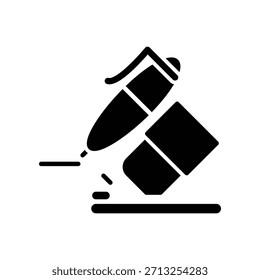 Modelo de design de vetor de ilustração de ícone de borracha