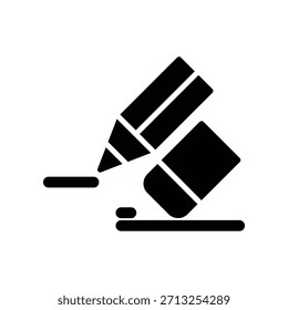 Radiergummi-Symbol, Vektordesign-Vorlage