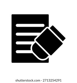 Radiergummi-Symbol, Vektordesign-Vorlage