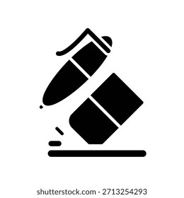 Radiergummi-Symbol, Vektordesign-Vorlage