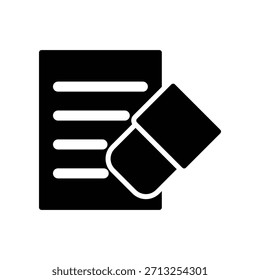 Radiergummi-Symbol, Vektordesign-Vorlage