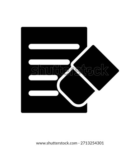 Eraser icon illustration vector design template