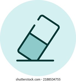 Eraser icon, illustration, vector on a white background.