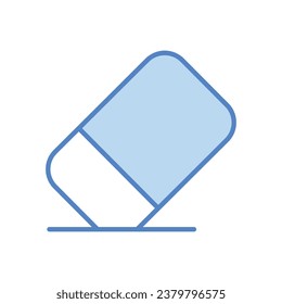 Eraser icon isolate white background vector stock illustration