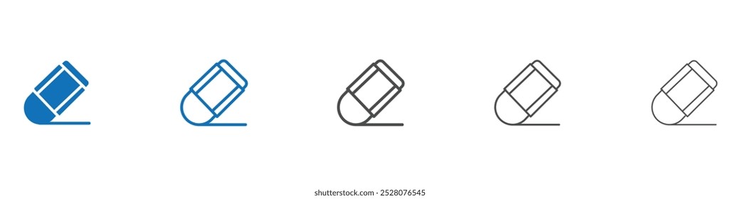 Eraser icon Isolated flat vector in outline