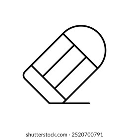 Eraser icon isolated on a white background. Vector illustration.