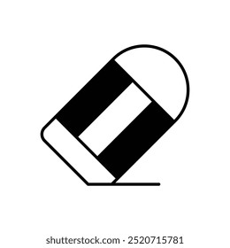 Eraser icon isolated on a white background. Vector illustration.