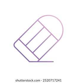 Eraser icon isolated on a white background. Vector illustration.