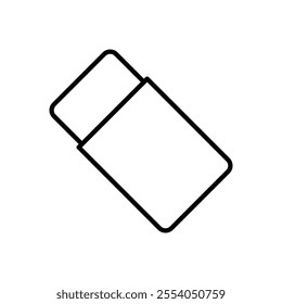 Eraser icon isolated on white background