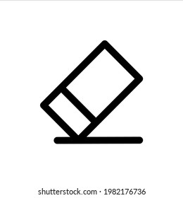 Eraser icon with line style