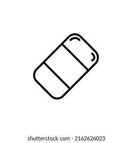 Eraser Icon in Line Style