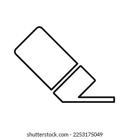 Eraser Icon In Line Style