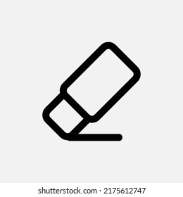 Eraser icon in line style about text editor, use for website mobile app presentation