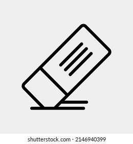 Eraser icon in line style, use for website mobile app presentation