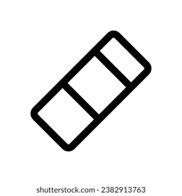 Eraser Icon. Lineal Style Eraser Outline Icon Vector Illustration