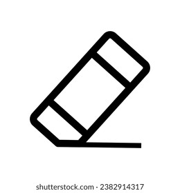 Eraser Icon. Lineal Style Eraser Outline Icon Vector Illustration