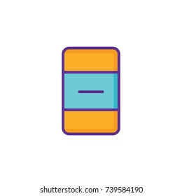 Eraser icon logo design vector illustration