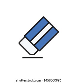 eraser icon. logo element illustration. eraser design. colored collection. eraser concept.