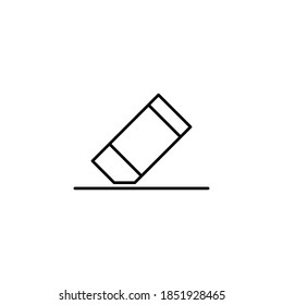 Eraser icon or logo illustration line style