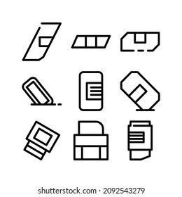 eraser icon or logo isolated sign symbol vector illustration - Collection of high quality black style vector icons
