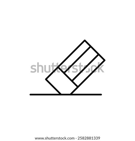 Eraser icon logo sign set vector outline